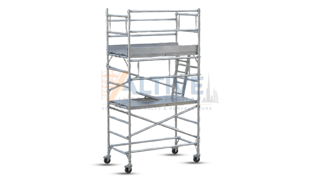 high performance aluminium scaffolding system used for efficient access in UAE