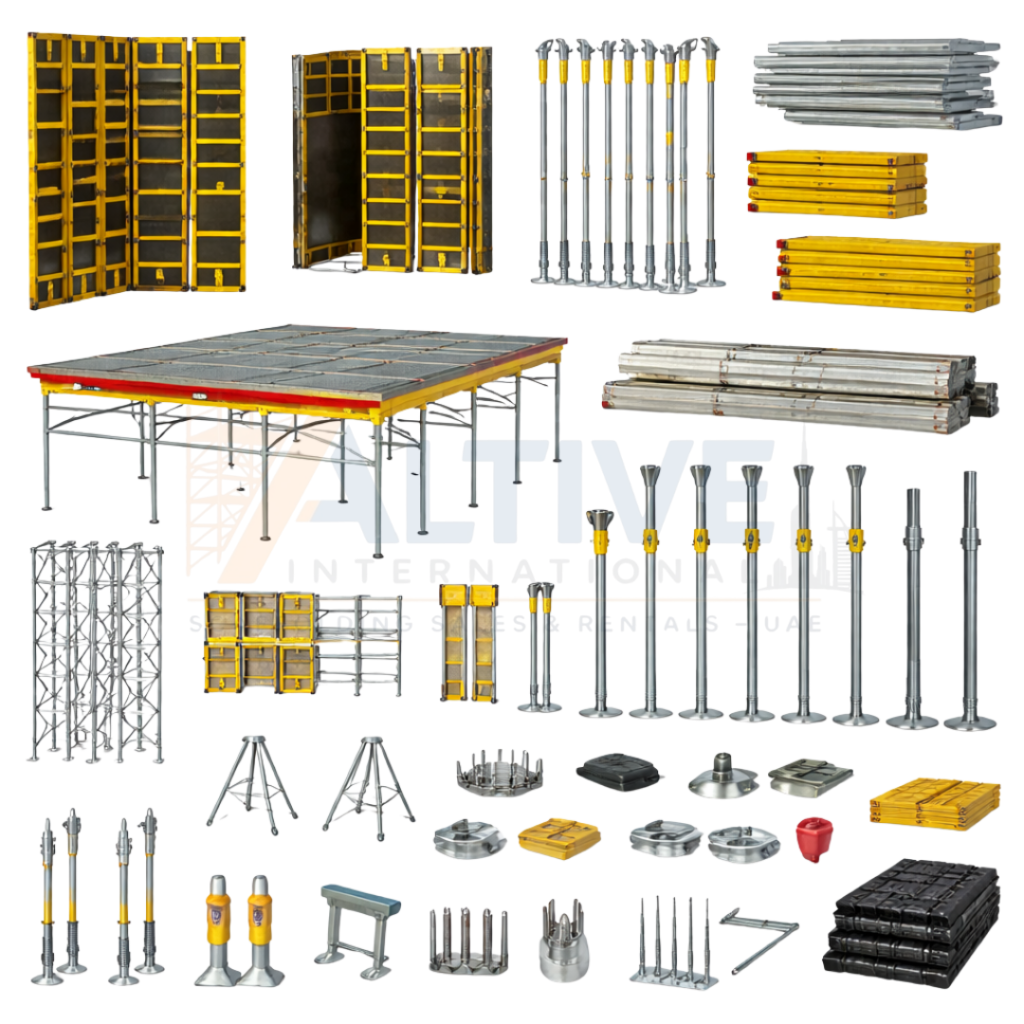 formwork and shuttering system used for concrete casting in UAE construction
