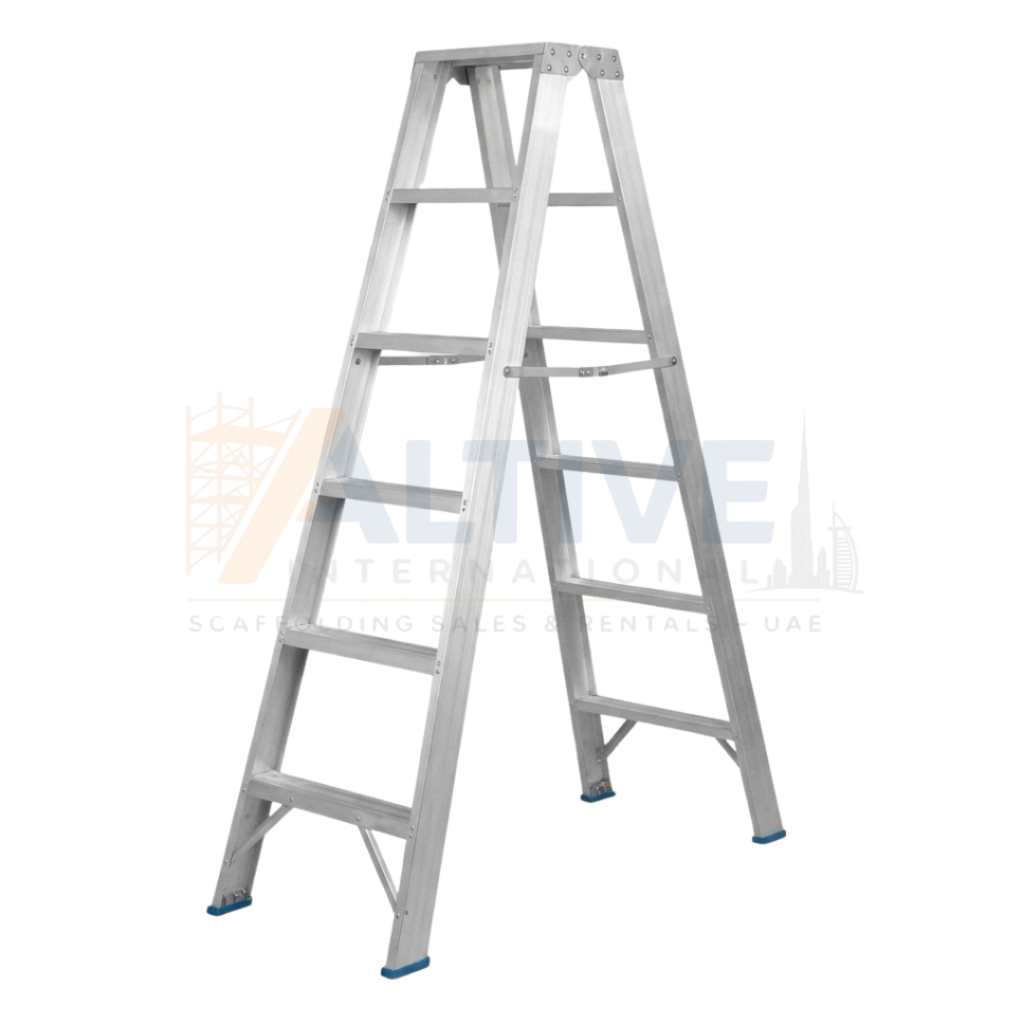 two way aluminium ladder allowing access from both sides for flexible use in UAE